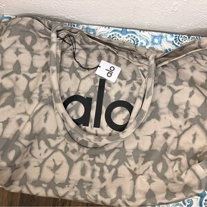ALO Yoga Camo Tote in Gray and Tan